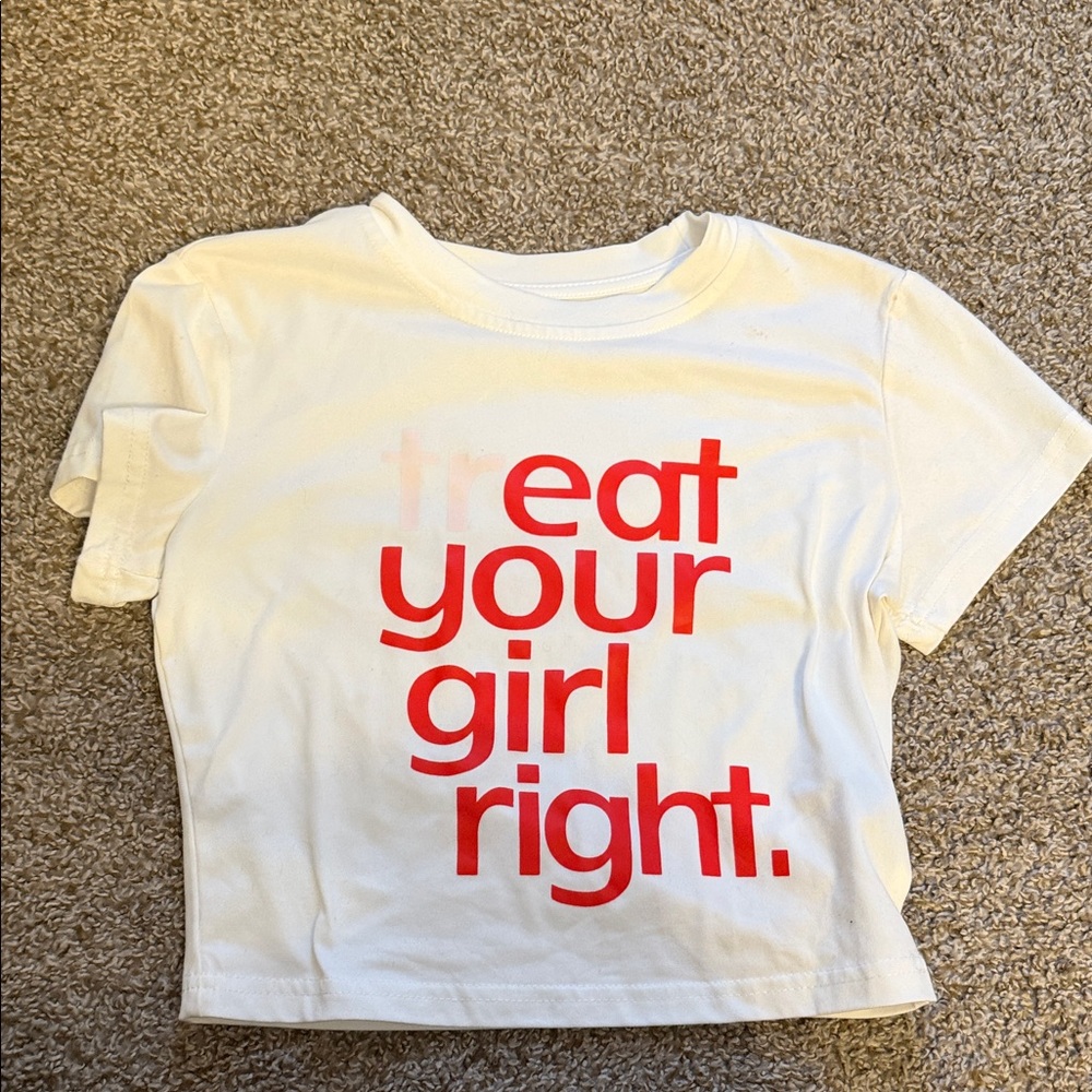 Eat your girl right Graphic Tee size small